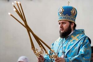 Божественная литургия в храме Рождества Христова в селе Щеглятьево