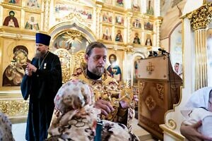 Божественная литургия в Иоанно-Предтеченском храме города Чехова