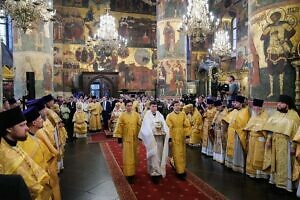 Патриаршее богослужение в праздник Крещения Руси