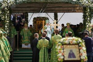 Патриаршее богослужение в Свято-Троицкой Сергиевой лавре