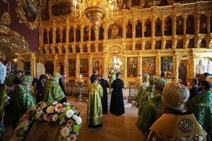 Патриаршее богослужение в Свято-Троицкой Сергиевой лавре