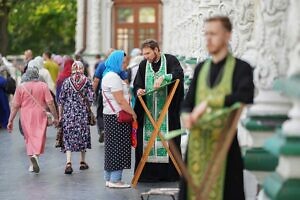 Патриаршее богослужение в Свято-Троицкой Сергиевой лавре