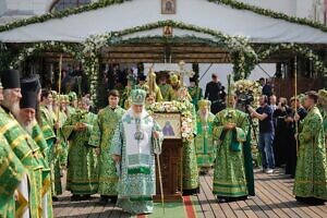 Патриаршее богослужение в Свято-Троицкой Сергиевой лавре