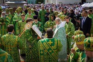 Патриаршее богослужение в Свято-Троицкой Сергиевой лавре