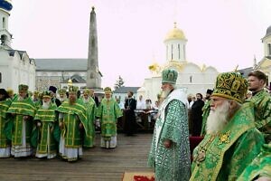 Патриаршее богослужение в Свято-Троицкой Сергиевой лавре