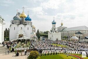 Патриаршее богослужение в Свято-Троицкой Сергиевой лавре