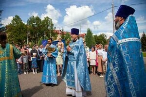 Престольный праздник Тихвинского храма посёлка Нерастанное