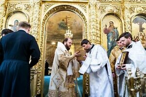 Воскресное богослужение в Троицком кафедральном соборе Подольска 16 07 2023