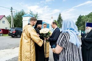 Архиерейское богослужение в Покровском храме села Воскресёнки г.о. Ступино