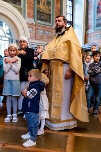 Божественная литургия в Спасском храме села Прохорово