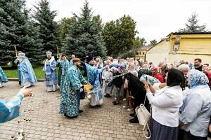 Божественная литургия в Троицком кафедральном соборе г. Подольска