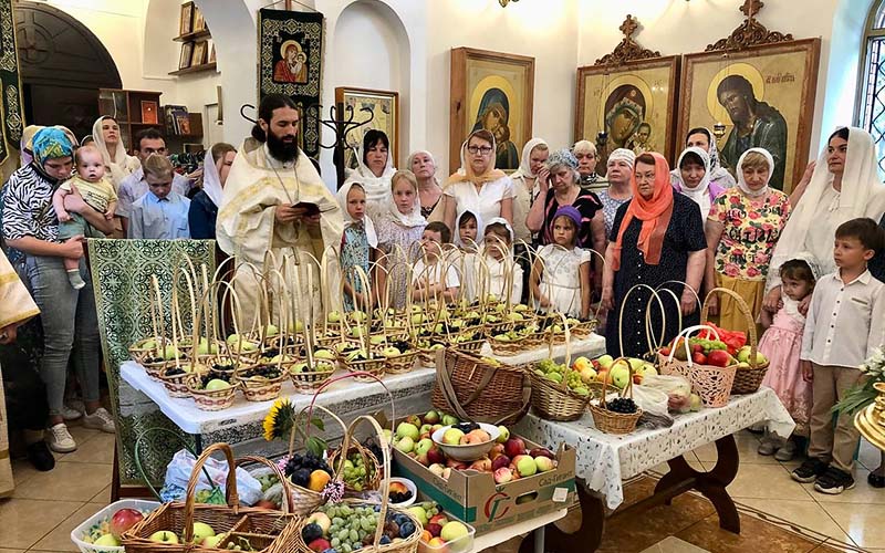 Праздник Преображения Господня в храме благоверных Петра и Февронии города Домодедово