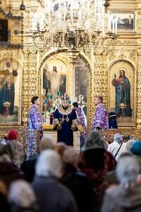 Божественная литургия в праздник Воздвижения Креста Господня в Подольске