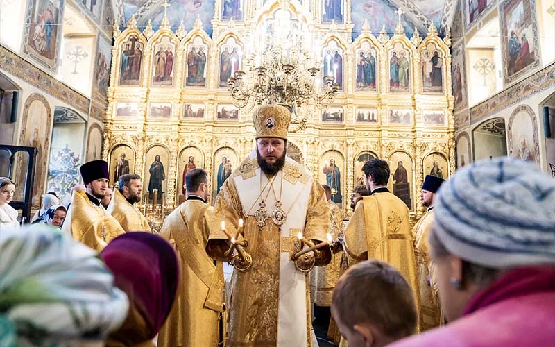 Божественная Литургия в Троицком кафедральном соборе Подольска