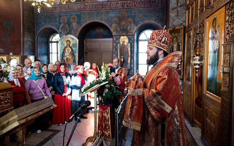 Престольный праздник храма Воскресения Словущего деревни Сертякино