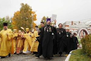 Святейший Патриарх Кирилл совершил освящение Троицкого храма в Коломне