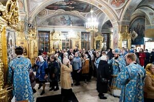 Всенощное бдение накануне  празднования Иерусалимской иконе Божией Матери