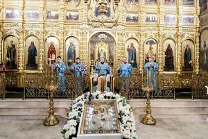 Всенощное бдение накануне  празднования Иерусалимской иконе Божией Матери