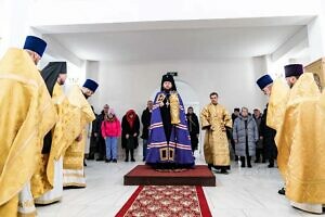 Божественная литургия в храме Всех святых, в земле Русской просиявших города Ступино