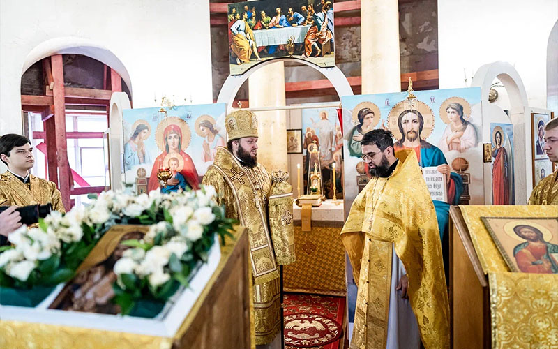 Престольный праздник в храме святителя Димитрия Ростовского деревни Суханово