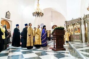 Архиерейское богослужение в храме Воскресения Словущего села Хатунь г.о. Ступино