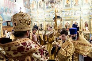 Архипастырский визит в Зачатьевский храм города Чехова