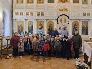 Экскурсия для дошкольников в храме Благовещения Пресвятой Богородицы села Липицы г.о. Серпухов