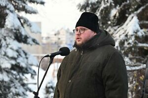 Митинг в городе Видное в честь годовщины начала контрнаступления советских войск в битве под Москвой