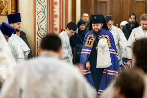 Архиерейское богослужение в Преображенском соборе города Люберцы 13 01 2024