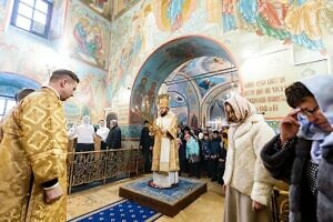 Архиерейское богослужение в Зачатьевском храме города Чехова