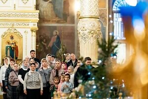 Архиерейское богослужение во Всехсвятском храме города Серпухова