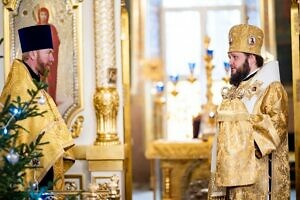 Архиерейское богослужение во Всехсвятском храме города Серпухова