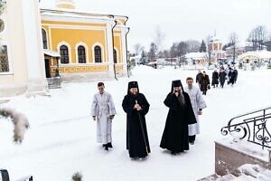 Праздник Богоявления в Вознесенской Давидовой пустыни