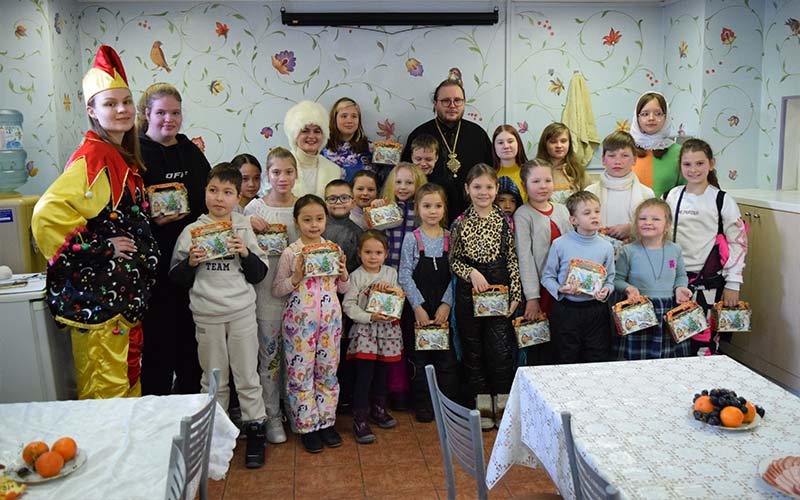 Рождество Христово в Успенском храме города Видное