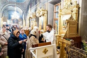 Всенощное бдение в Троицком кафедральном соборе города Подольска 06 01 2024