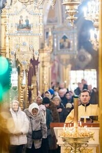 Всенощное бдение в Троицком кафедральном соборе Подольска 13 01 2024