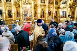 Архиерейское богослужение в соборе Николы Белого города Серпухова