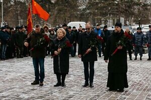 Митинг в День защитника Отечества в Чехове