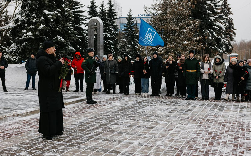 Митинг в День защитника Отечества в Чехове