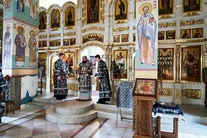 Архиерейское богослужение в Александро-Невском храме города Видное