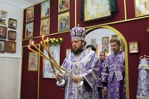 Архиерейское богослужение в храме Сорока Севастийских мучеников города Чехов-2