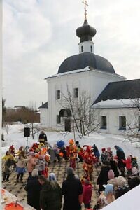 Масленичные гуляния в Никольском храме села Лямцино