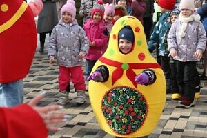 Масленичные гуляния в Никольском храме села Лямцино