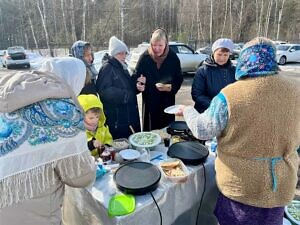 Праздник Масленицы в Знаменском храме в Старой Кашире города Ступино