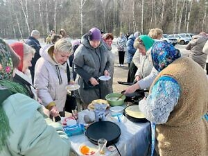 Праздник Масленицы в Знаменском храме в Старой Кашире города Ступино