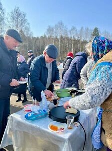 Праздник Масленицы в Знаменском храме в Старой Кашире города Ступино