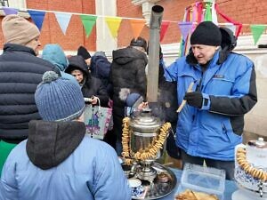 Празднование Масленицы во Всехсвятском храме города Серпухова