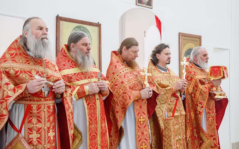 Соборное богослужение духовенства Ступинского благочиния в день празднования Собора новомучеников и исповедников Ступинских