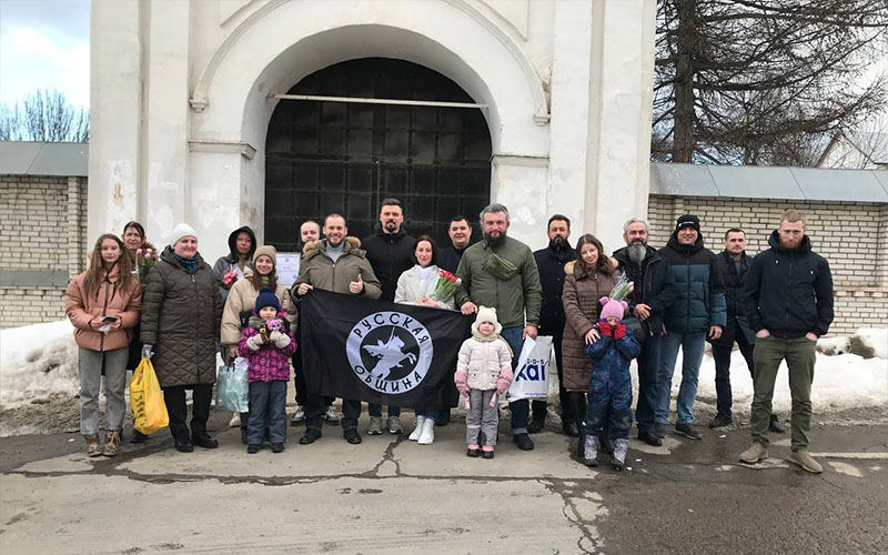 Собрание «Русской общины» в Успенском храме города Видное