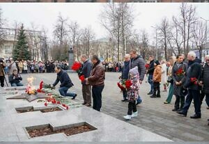 Траурный митинг памяти жертв теракта в «Крокус Сити Холле» прошёл в городе Ступино